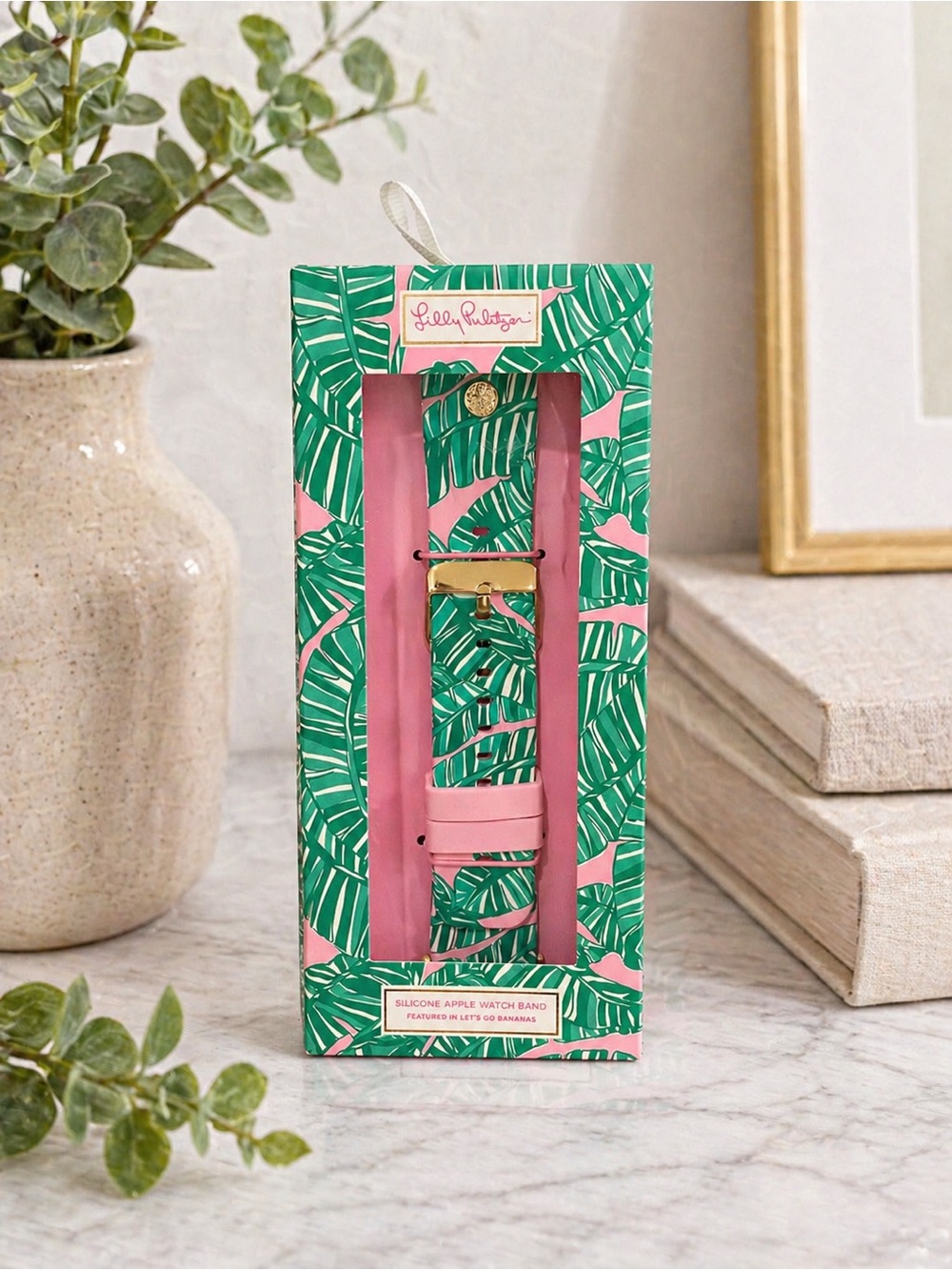 Lilly Pulitzer Lets Go Banana Silicone Apple Watch Band